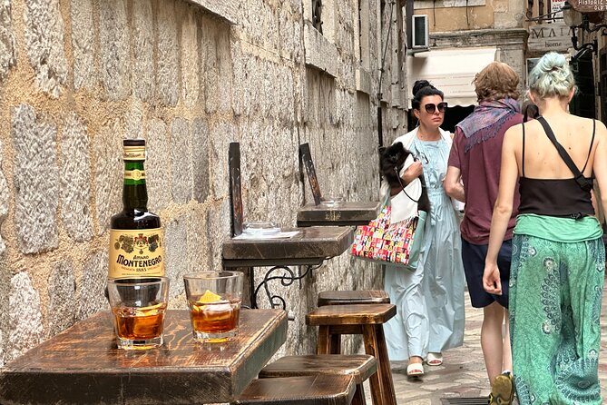 3 Hour Kotor Food Tour - Rick Steves' Recommended - St. Tryphon Cathedral square: sauces, bread, olive oil, and buzara mussels