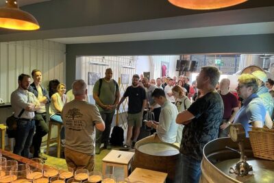 A craft beer tasting tour of the Bermondsey Beer Mile - Stop 1 at The Arch House (Anspach & Hobday): start strong