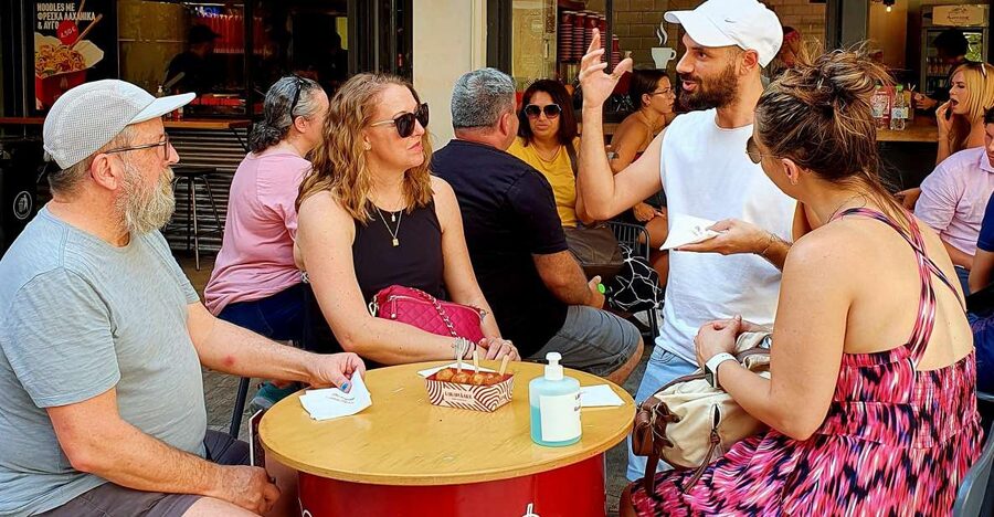 Athens: Street Food Tasting Tour - The Shopping District Stroll: Bread, Retail, and a Boat-Shaped Pizza