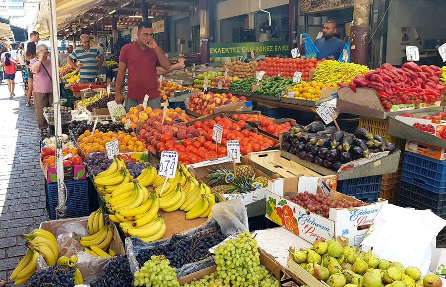 Athens: Traditional Greek food tour in hidden spots - Fish, meat, fruit, and spice markets: learn ingredients by seeing them