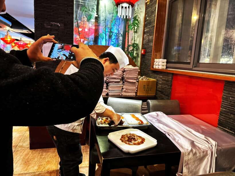 Beijing Hutong Food Crawl Delights: Peking duck, Hotpot&More - Mongolian Hot Pot in a Charcoal Copper Pot