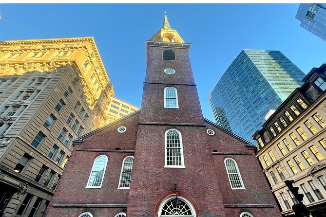 Boston Freedom Trail History and Food Tour - Blackstone Block and the Holocaust Memorial with glass towers