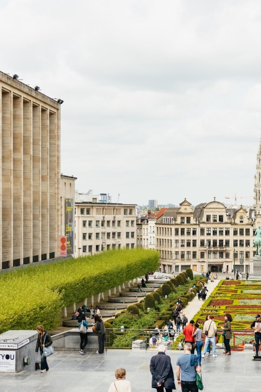 Brussels: City Highlights Walking and Tasting Tour - Mont des Arts: Views, Art, and a Break From Street Level