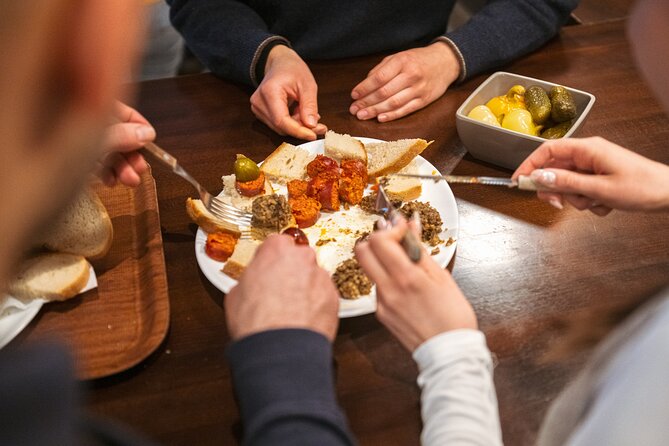 Budapest Tipsy Food Tour with Wines, Small Group & Local Guide - Váci Street street food: lángos, chimney cake, and a proper walk-through