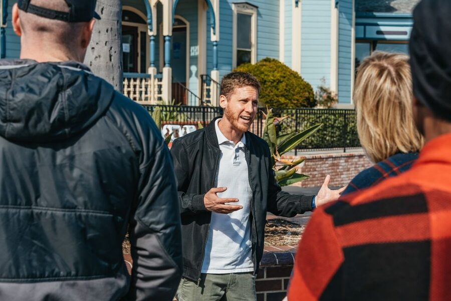 Carlsbad Village: 3-Hour Local Food Tour - Entering Carlsbad Village at the State & Grand fountain