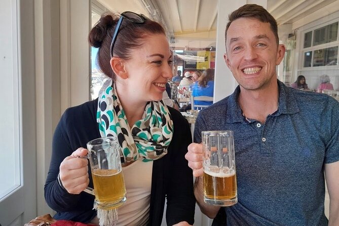 Cruise Ship Guest Beer & Food Tour - Chania Old Port - Stop 1: Chania’s iconic Old Town table and the beer-meze combo