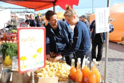 FOOD Tour with Rooftop Bar Visit in Helsinki - The tasting menu: salmon caviar, Baltic herring, reindeer, and more