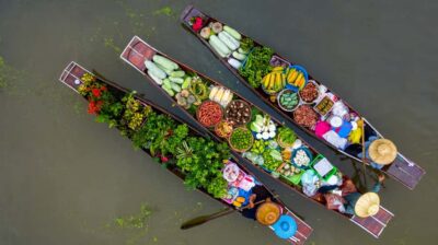 From Bangkok: Maeklong Railway and Floating Market Food Tour - Mae Klong Railway Market: The Train That Scans Right Past the Vendors