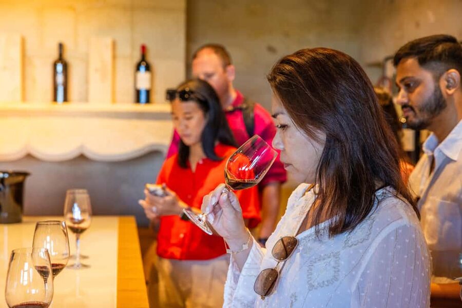 From Bordeaux: Saint-Emilion Guided Wine Tasting Tour - Winery stop one: guided tasting and the stuff you can use at home