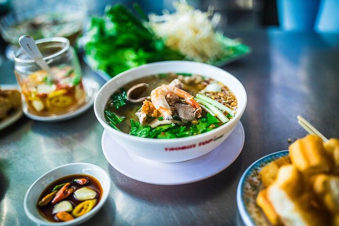 Hanoi Street Food Tour By Motorbike + Sightseeing SAFE & FUN - West Lake seafood: views plus a real meal break