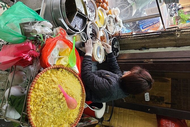 Hanoi Walking Street Food Tour with Train Street - Egg coffee on Train Street: the drink that matches the moment