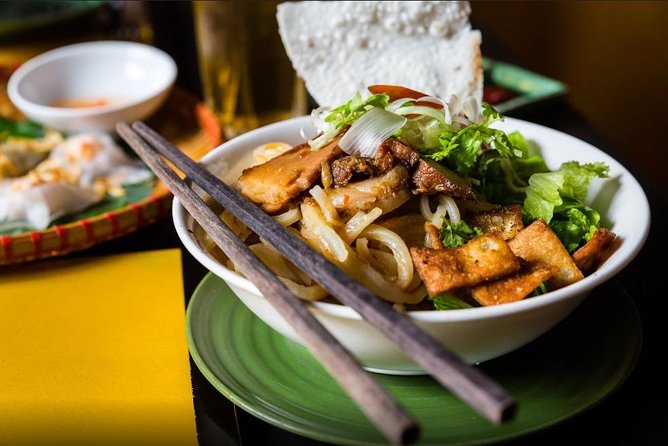 Hoi An Street Food Tour- Eat Like A Local - Stop 5 at Mr. Hai Noodles: mi quang with pork, shrimp, and quail egg