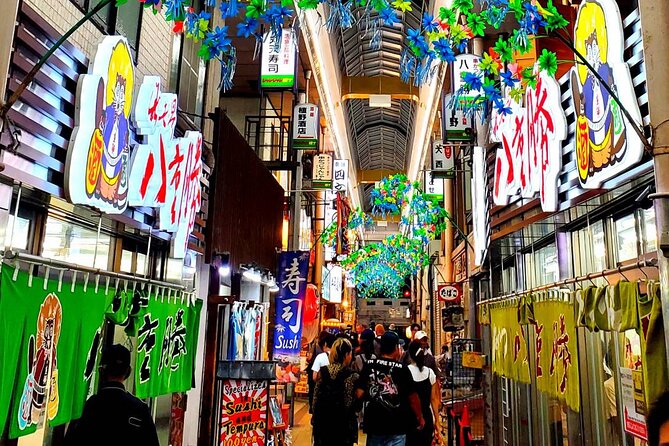 Hungry Osaka Street Food Tour:15 Tastings & 3 Drinks with a Local - 5 Eateries, 15+ Tastings: How the Night Spreads Out