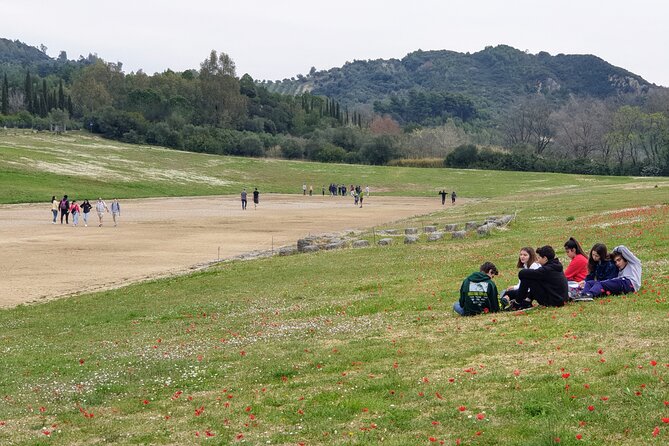 Katakolon Shore Ex: Skip-the-Lines Ancient Olympia & Olive market - Ancient Olympia: track time, Temple of Zeus, and the torch moment