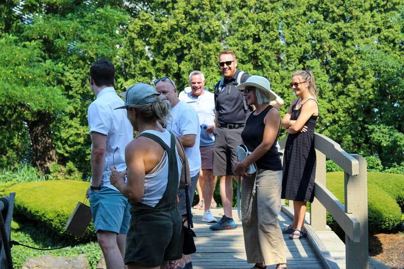 Kelowna: Walking Food Tour with 7 Tastings and 4 Drinks - Innovation Centre and Kasugai Gardens: art, design, and calm corners