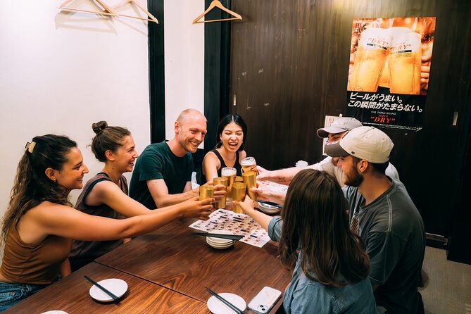 Kyoto: Gion Local Food Tour (Taste 15 Dishes) - Stop 1 on Kawaramachidori: yakitori and izakaya-style starters