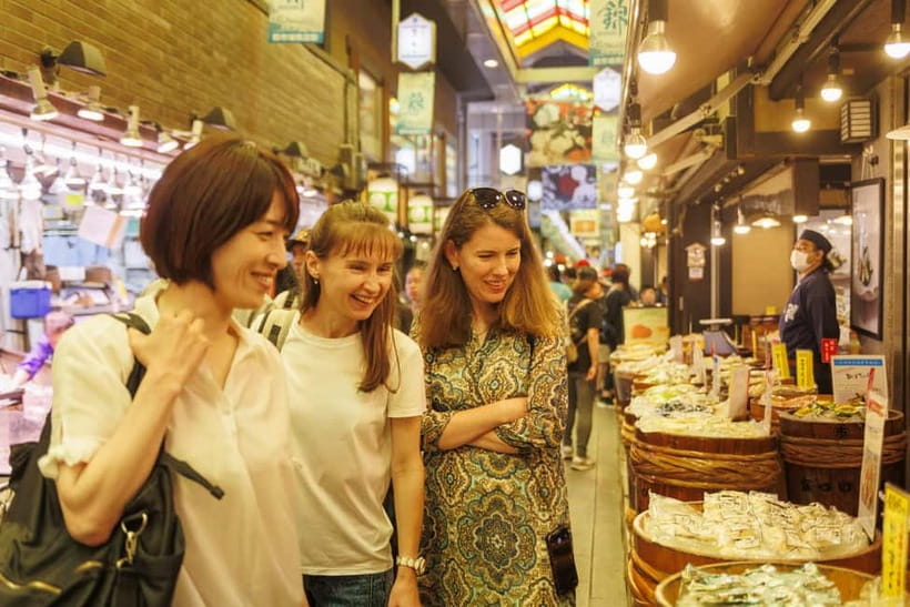 Kyoto: Local Food Tasting Tour at the Nishiki Market - Walking route: from market tastings to shrine and shopping streets