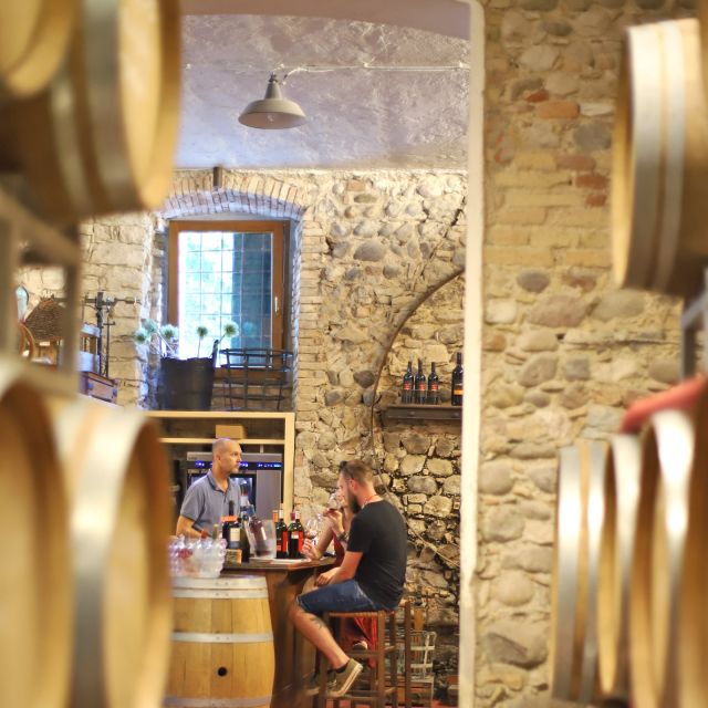 Lazise: Historical Center Wine Tasting Tour - Food pairing: cold cuts, cheese, bread, and in-house olive oil