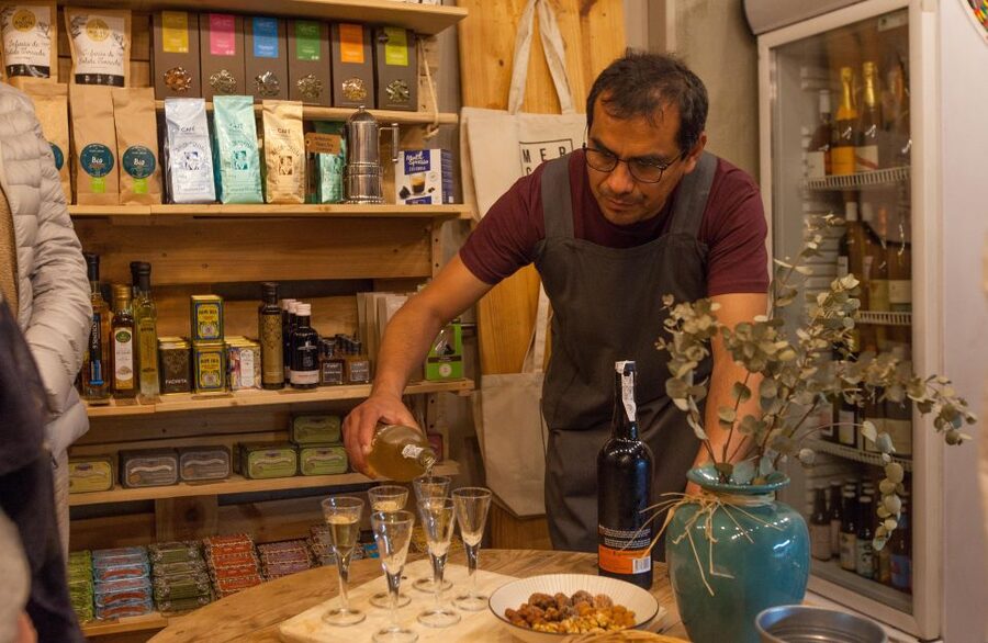 Lisbon: Evening Local Food Crawl with Drink Pairings - Meeting Parliament Stairs and starting your evening on the right foot