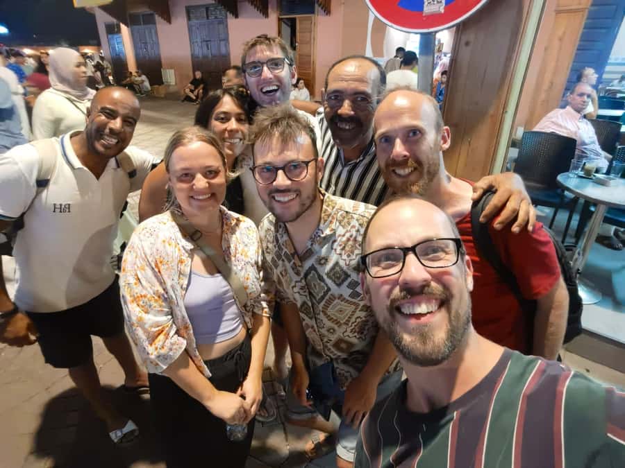 Marrakech Night Street Food Tour / Taste The Real Marrakech - First step: Café de France and the come-hungry mindset