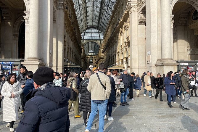 Milan: History & Street Food Tour with Wine Tasting - Getting real landmark time: Duomo area, Galleria Vittorio Emanuele II, Brera