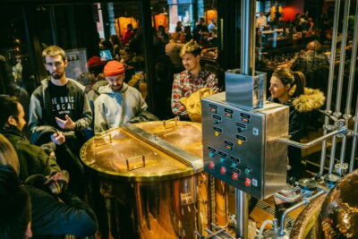 Montreal Old Port: Craft Brewery and Beer Tasting Tour - BreWskey Taproom at the start: samplers, snacks, and beer talk on your feet
