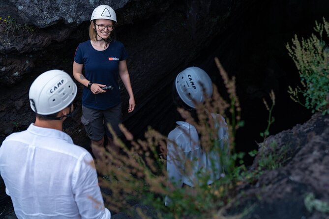 Mt Etna and Wine tasting tour from Catania - Grotta dei Tre Livelli: a short lava-cave moment that actually feels otherworldly
