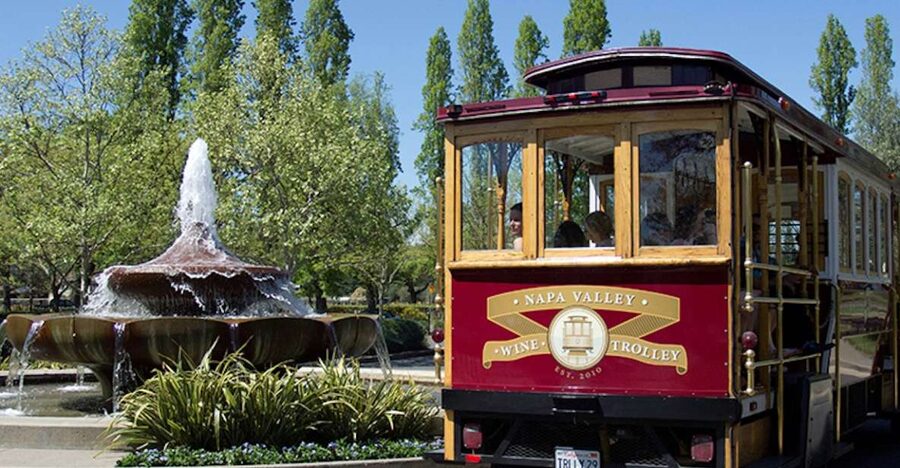 Napa Valley: Wine Tasting Tour by Open Air Trolley & Lunch - Entering Napa Valley From Oxbow Public Market