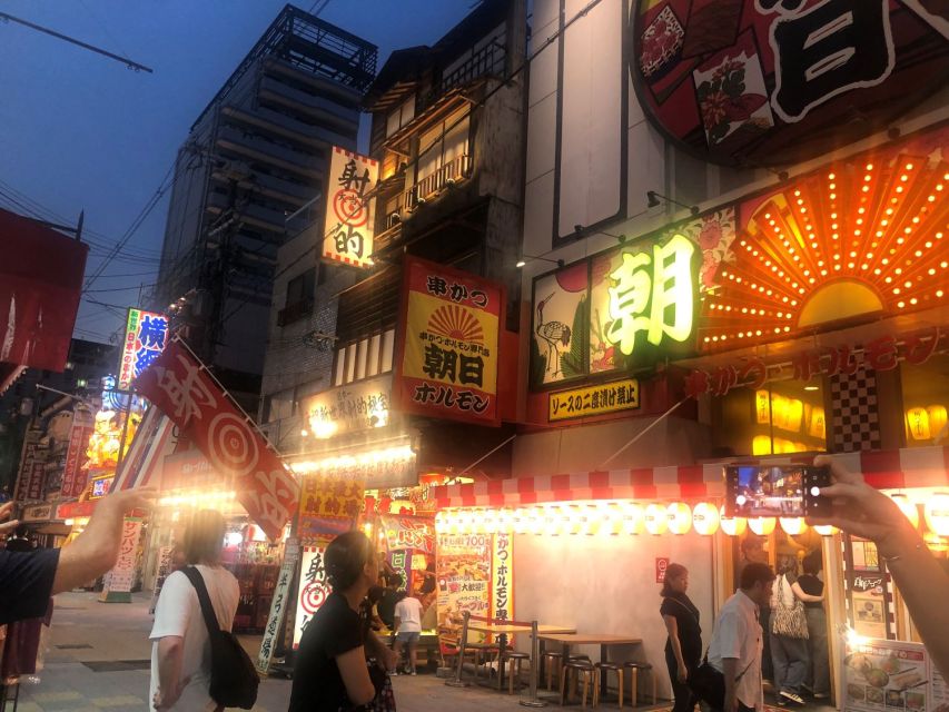 Osaka: Guided Food Tour of Shinsekai with 15 Dishes - Yakitori at charcoal-grilled skewers: the night goes savory and steady