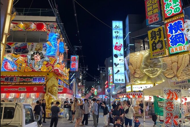 Osaka: Shinsekai Food Tour - 13 Dishes at 5 Local Eateries - Shinsekai at 5 pm: neon streets and a food plan that actually works
