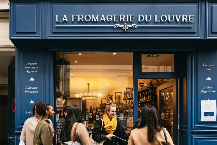 Paris: Gourmet Food Tour with Over 10 Tastings and Wine - Wine Bar Pairing: Cheese, Charcuterie, and Two Glasses