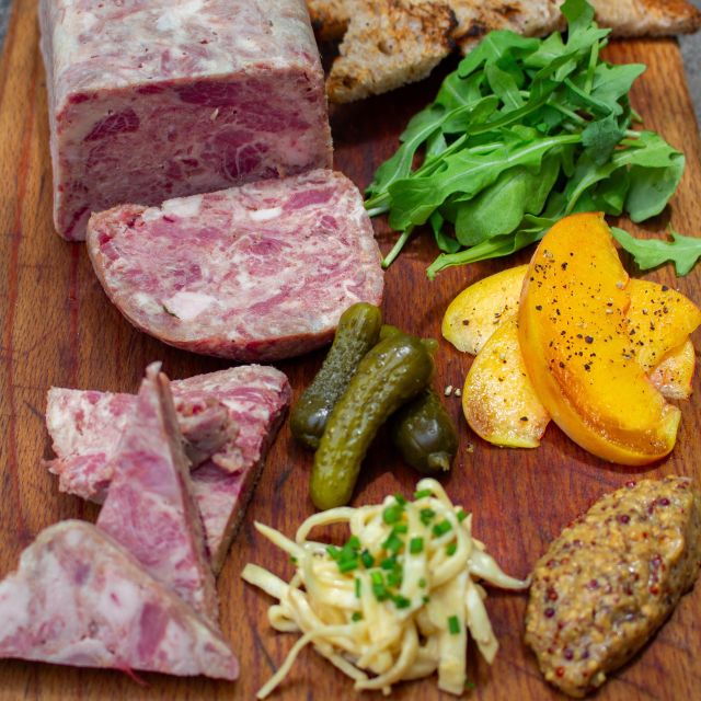 Paris: Latin Quarter Traditional Food Tour with Full Meal - What you might eat: fromage, charcuterie, boeuf bourguignon, crêpe, and chou