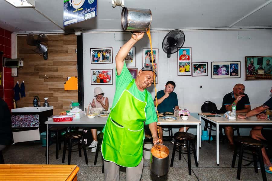 Phuket: Southern Flavours Food Tour with 15+ Tastings - Burmese tea house treats: curries, tea leaf salad, and samosas