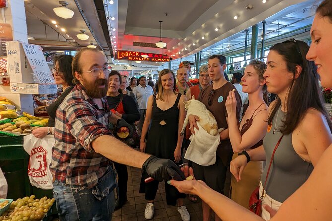 Pike Place Food Tour - 90 min Insider Route - City Fish Co and Sosio’s: seafood plus produce in fast succession
