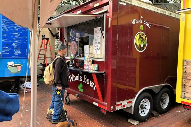 Portland Downtown Food Tour: 6 Tastings of Local & Global Flavors - Brewery stop: soft pretzel, creamy-tangy dips, and the beer upgrade