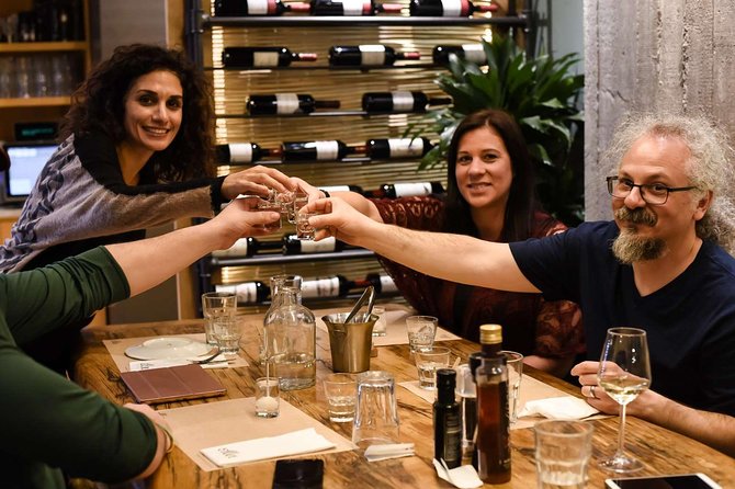 PREMIUM Semi-Private Athens Afternoon Food Tour & Wine Tasting - Syntagma Square wine tasting: four Greek wines with cheese