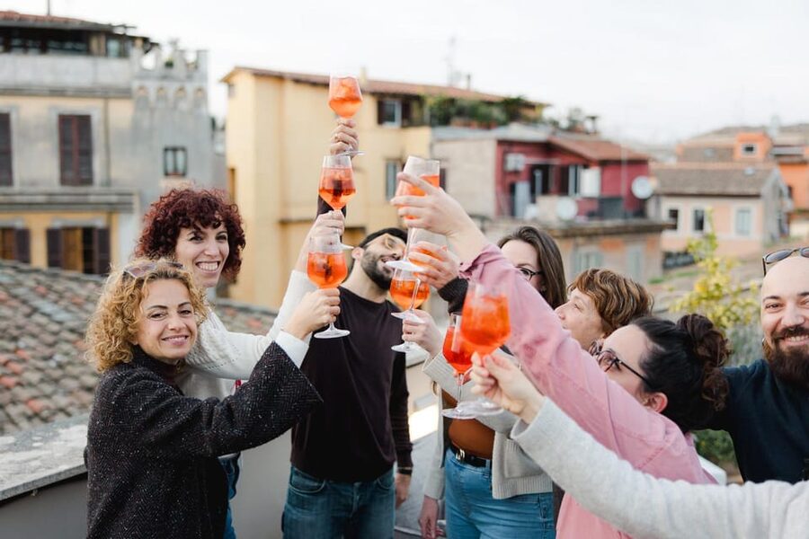 Rome: Food Tour of the Historic Center with Rooftop Spritz - Jewish Quarter tastings: fried artichokes, bakery sweets, and eating like locals