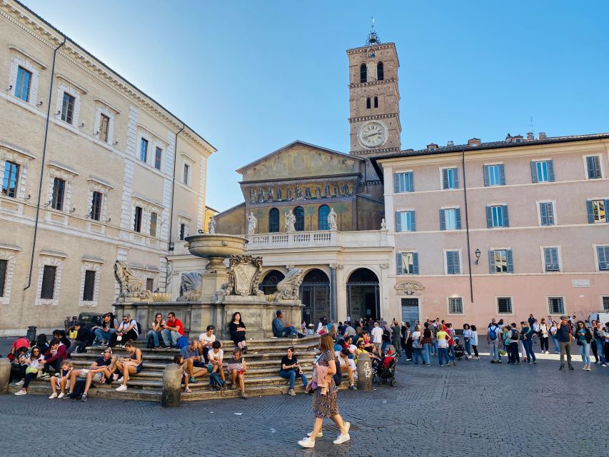 Rome: Trastevere Quarter Street Food Tour with Sightseeing - Piazza Mastai stop: a break in the walking, not the story