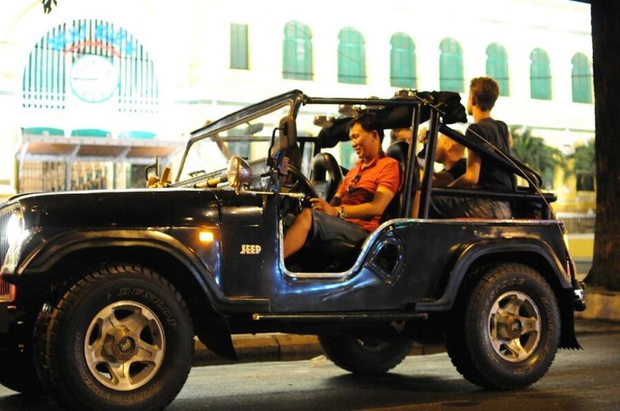 Saigon: Private Food Tour Discovery & City Tour by Jeep - Jeep time in Saigon: standing room, fresh air, and real city views