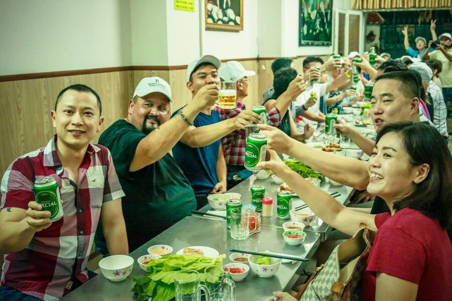 Saigon: Private Food Tour Discovery & City Tour by Jeep - Sky bar finale: the calm payoff over Saigon