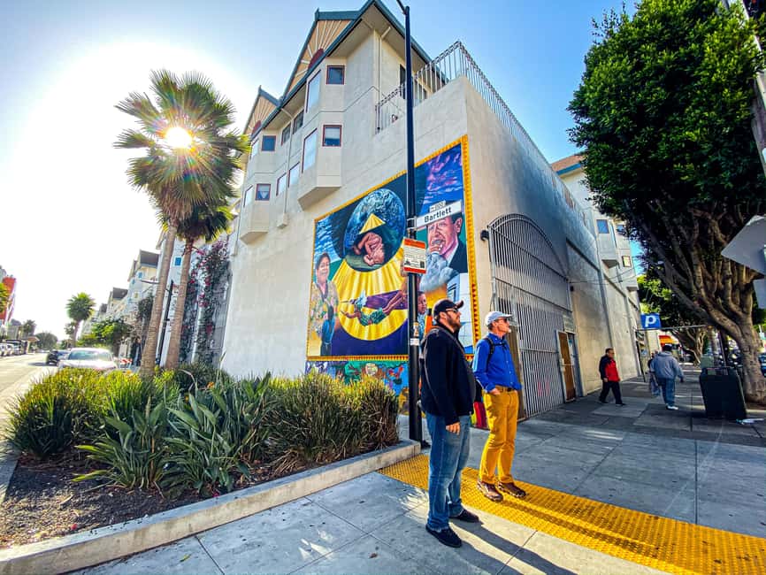 San Francisco: Mission District Food Tour with 6 Tastings - Finding your guide under the orange umbrella