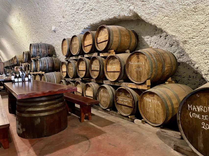 Santorini: Wine Tasting Tour with Snacks - Comfort and Timing: How the Van Ride Fits Into the Value