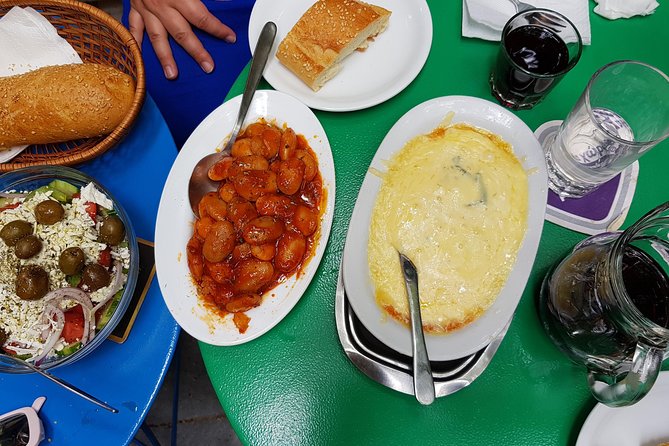 Small Group Greek Traditional Food Tour in Athens 20+ Tastings - Taverna lunch: gyros with barrel wine (and a full stomach)