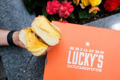 Vancouver’s Sweetest Stroll: A Delicious Donut Experience - First stop on Thurlow: 49th Parallel Café & Lucky’s Doughnuts