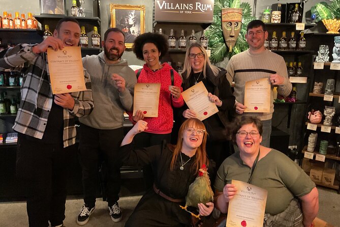 Villainous History and Rum Tasting Tour in York Indoor Experience - What you actually learn: villains mapped to flavor