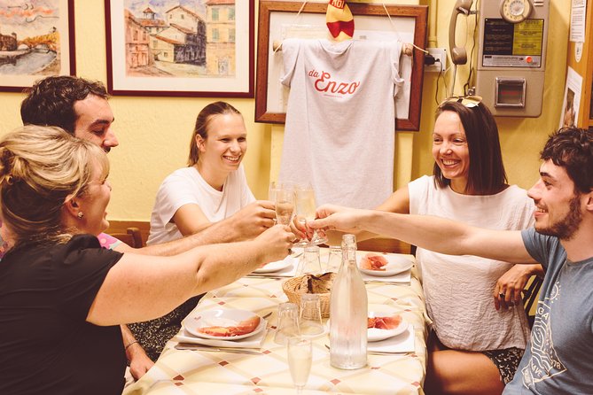 Winner 2025 Rome Twilight Trastevere Food Tour by Eating Europe - Innocenti cookies, Roman porchetta, and the supplì you’ll want again